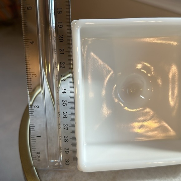 Vintage | Westmoreland Milk Glass Candy Dish + Lid | Milk Glass Storage - Picture 8 of 9